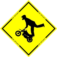 50 STUNT CAUTION STICKER