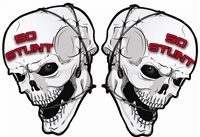 50 STUNT SKULL STICKER