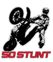 50 STUNT SUPERMOTO RIDER STICKER